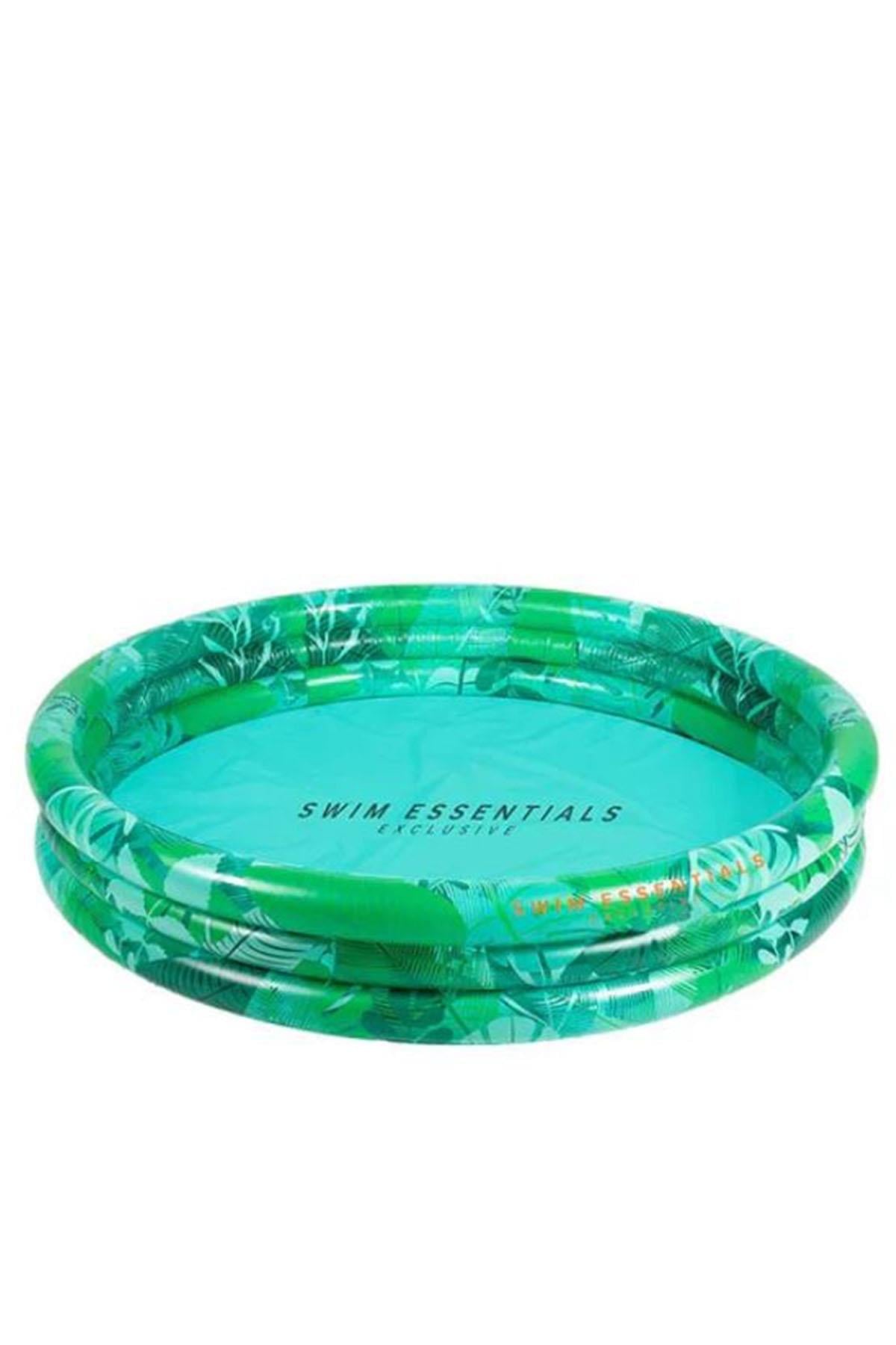 Swim Essentials Green Tropical Çocuk Şişme Oyun ve Yüzme Havuzu 150cm Çok Renkli