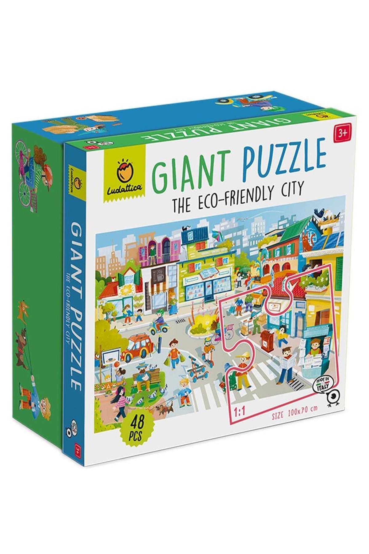 The Eco Friendly City - Giant Puzzle Çok Renkli