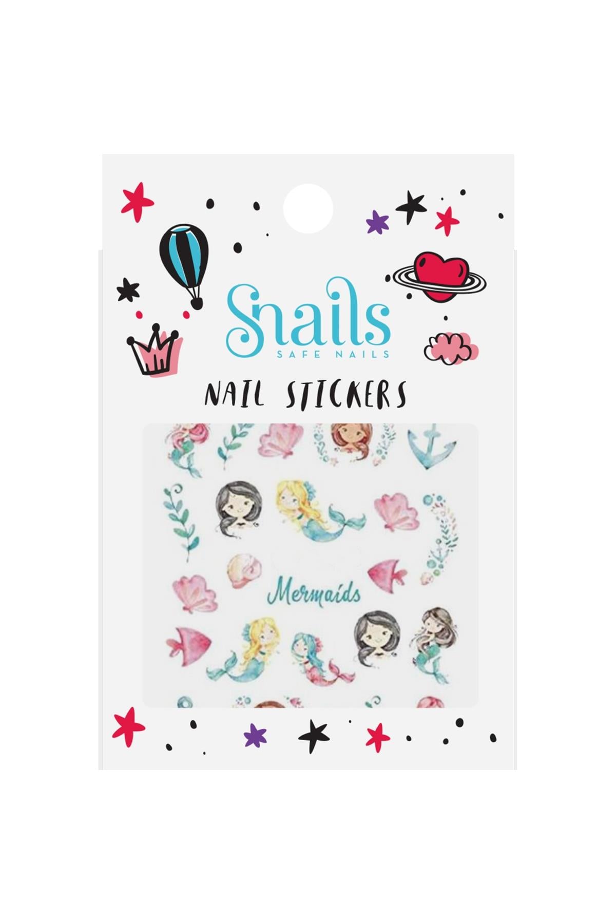 Tırnak Sticker Seti – Mermaids Çok Renkli