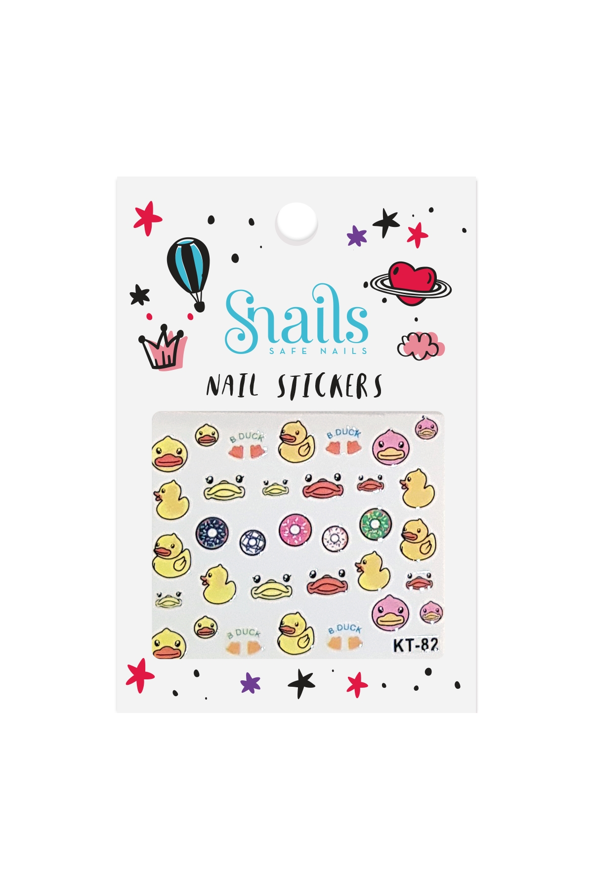 Tırnak Sticker Seti – Quack quack Çok Renkli