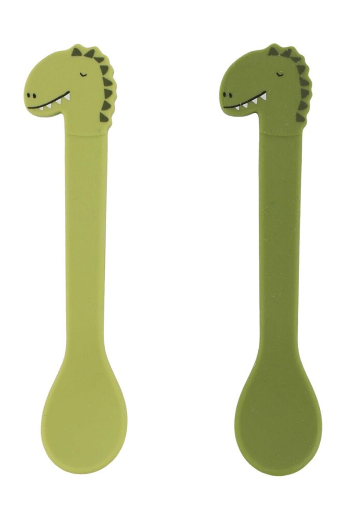 TRIXIE - 2 li Silikon Kaşık - (Pack) MR. DINO