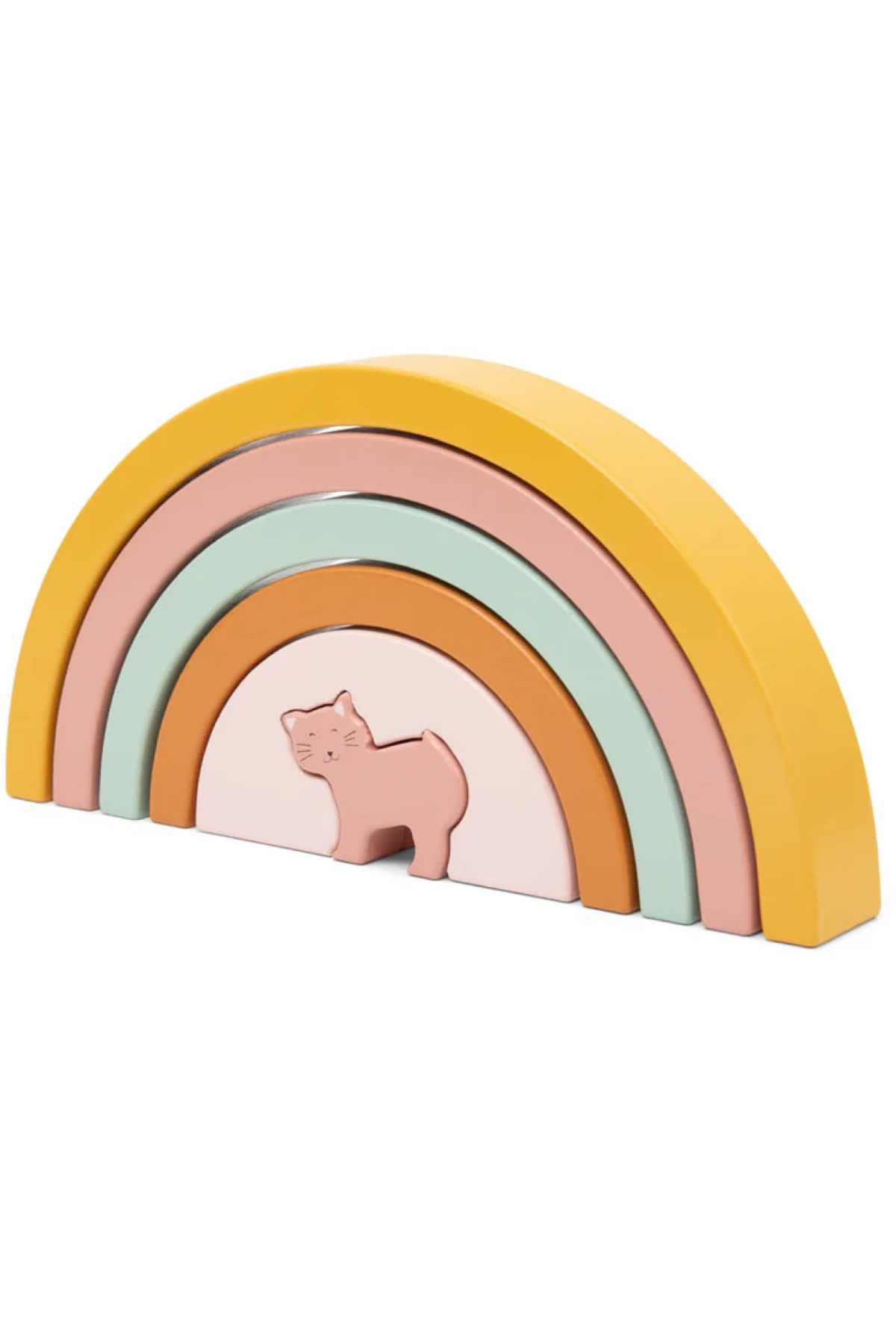 Trixie / Ahşap Üst Üste Dizme Oyunu Mrs. Cat Çok Renkli