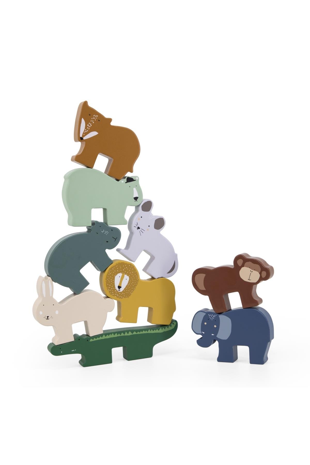 TRIXIE - WOODEN ANIMAL STACKING GAME Çok Renkli