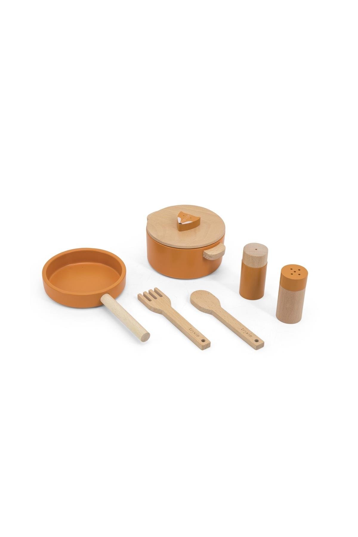 TRIXIE - WOODEN COOKING SET (MR. FOX) - Ahşap Pişirme Seti Tilki