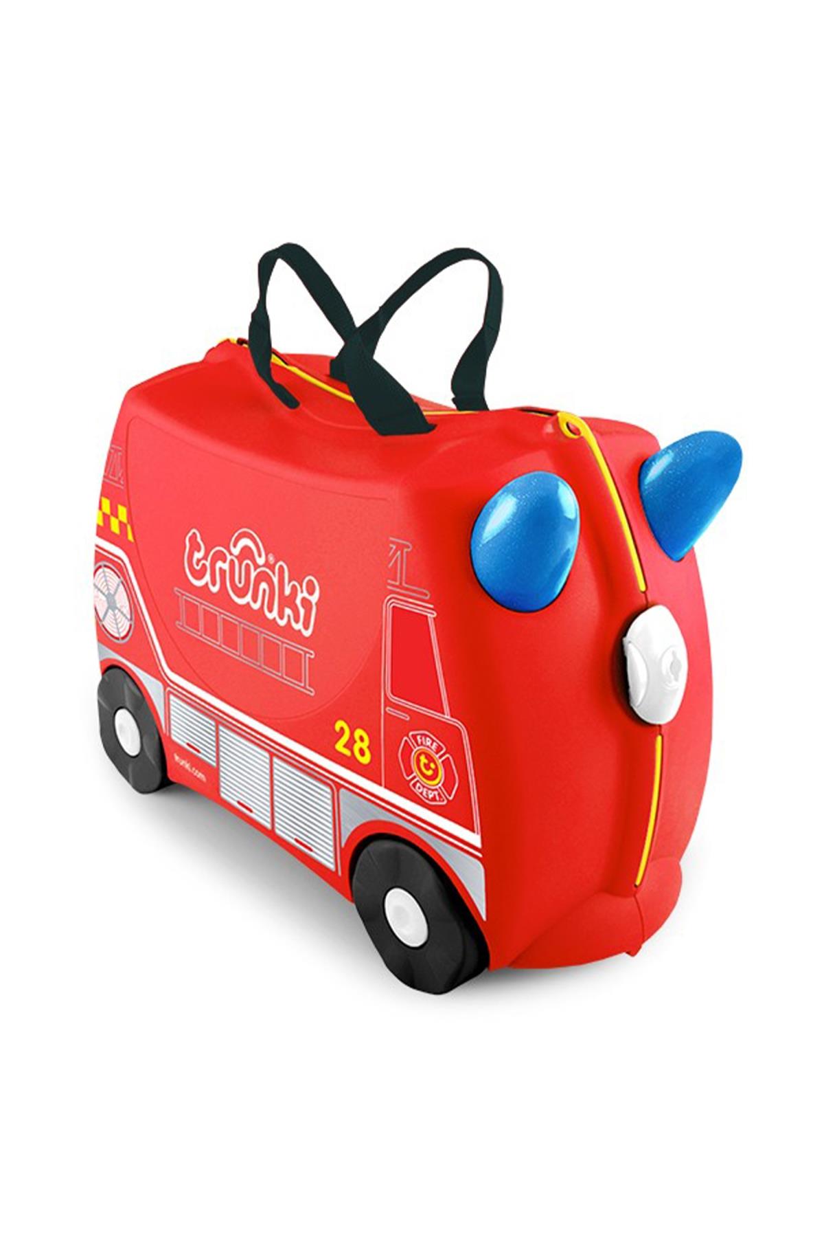 Trunki Çocuk Bavulu - İtfaiye Aracı Frank Çok Renkli