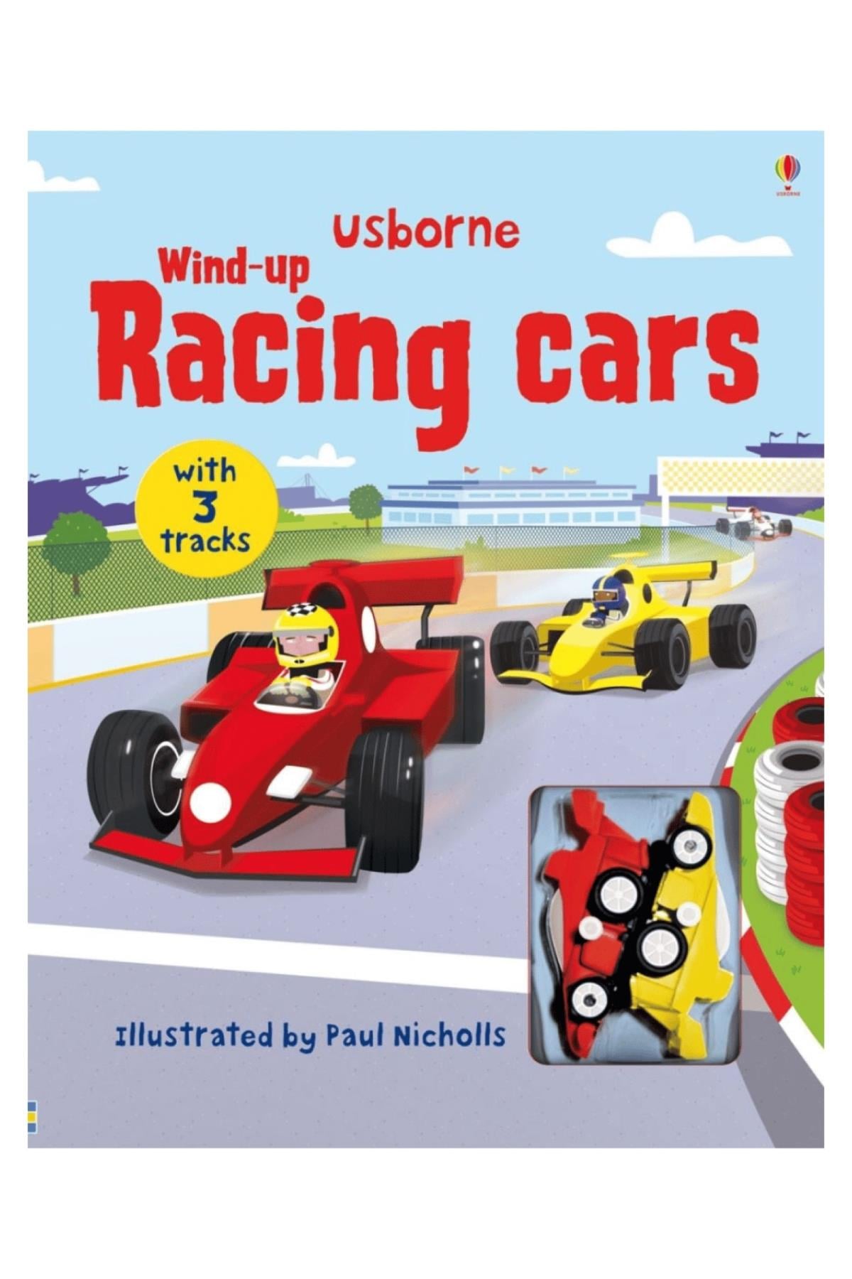 Usborne /Wind-Up Racing Cars Çok Renkli