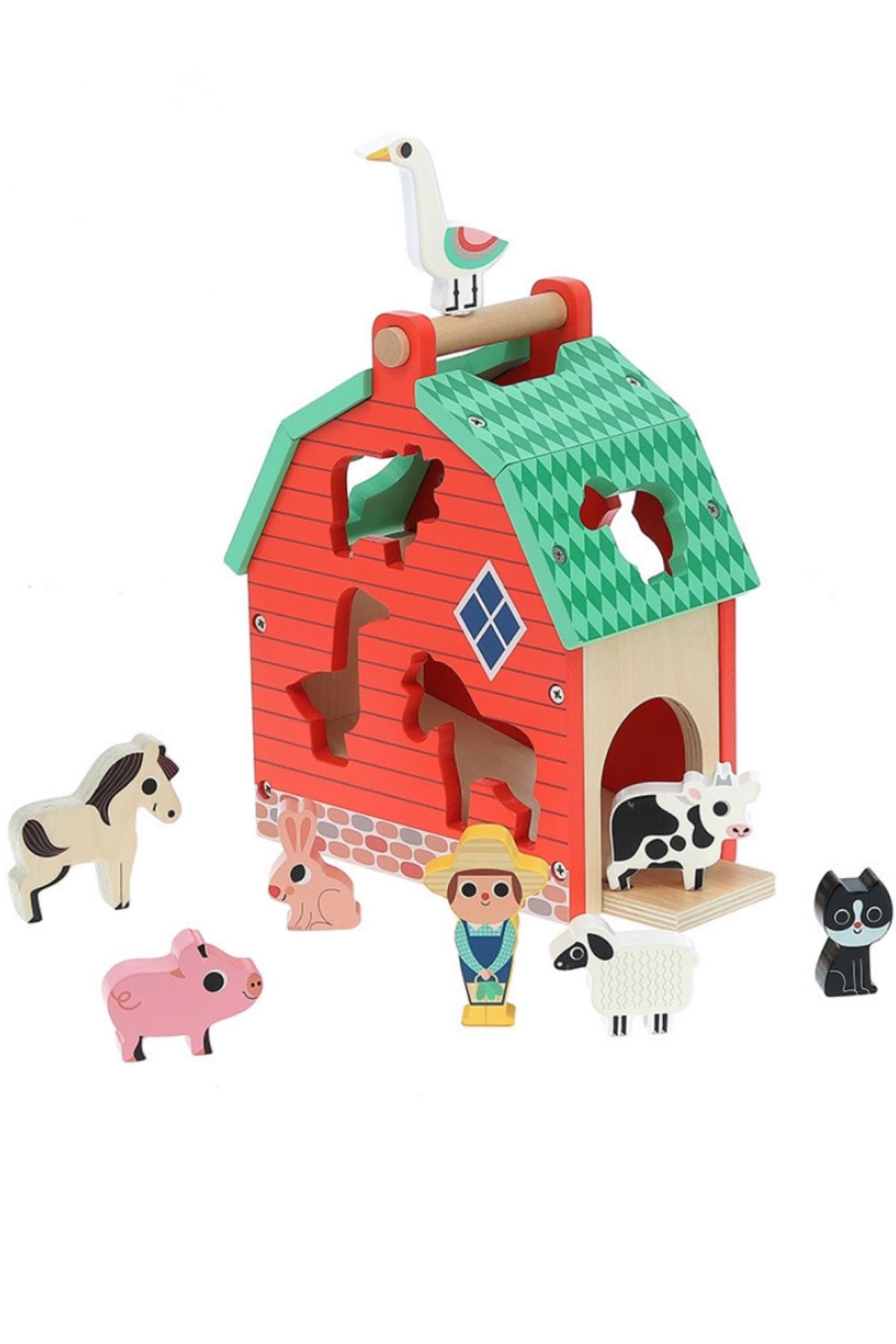 Vilac - Ahşap Çiftlik Eşleştirme Çok Renkli