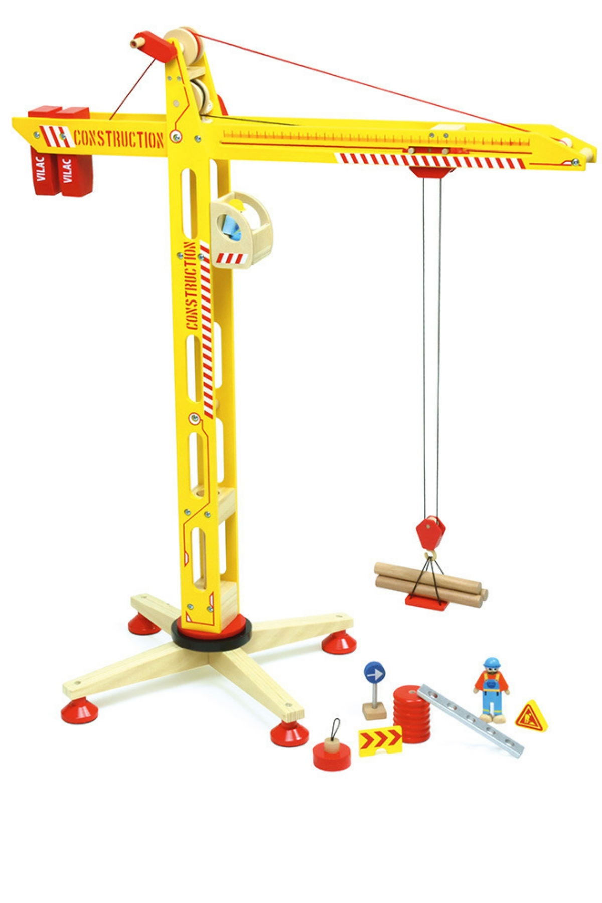 Vilac - Large Crane - Büyük Vinç Çok Renkli