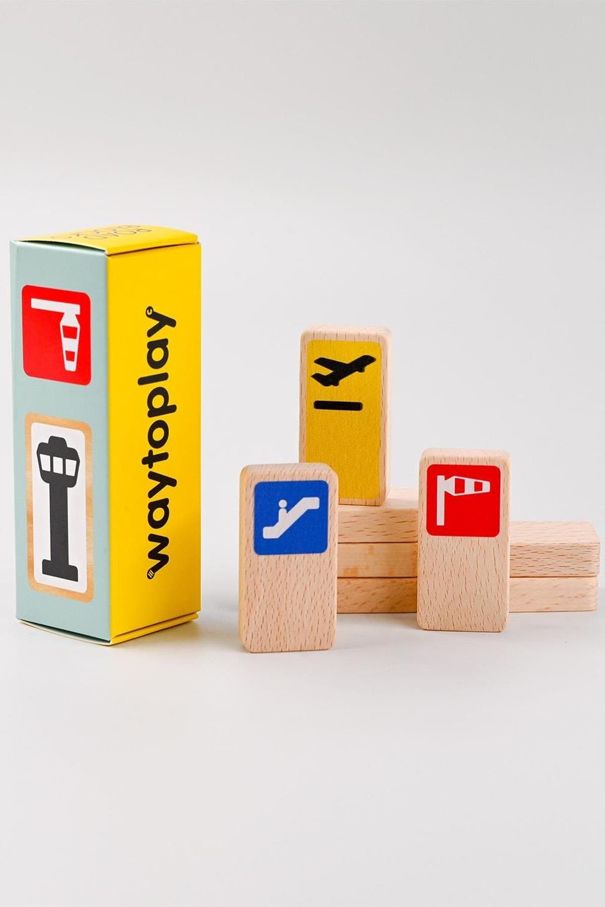 Waytoplay - Roadblocks Set Airport Signs Çok Renkli