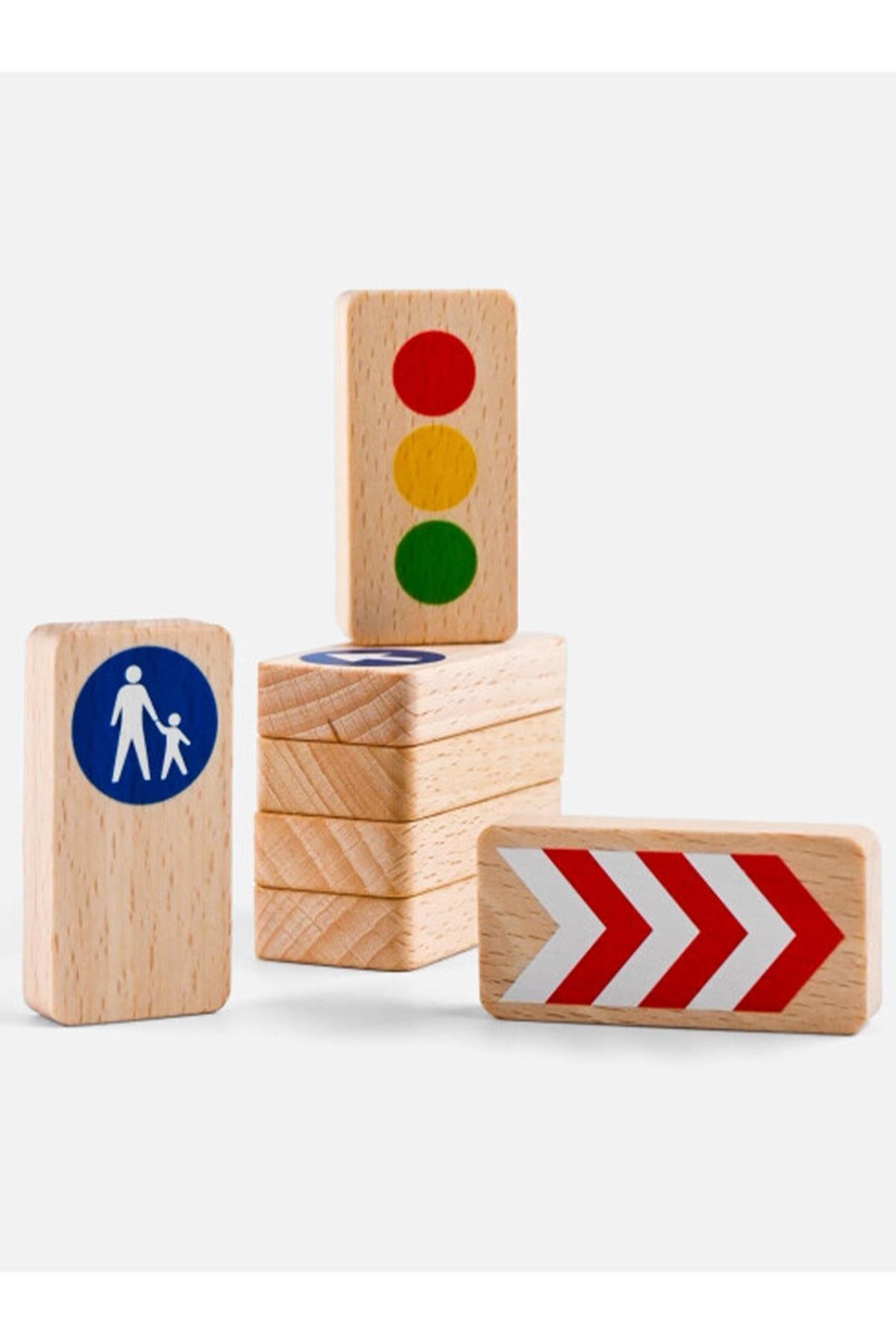 Waytoplay - Roadblocks Set Traffic Signs Çok Renkli