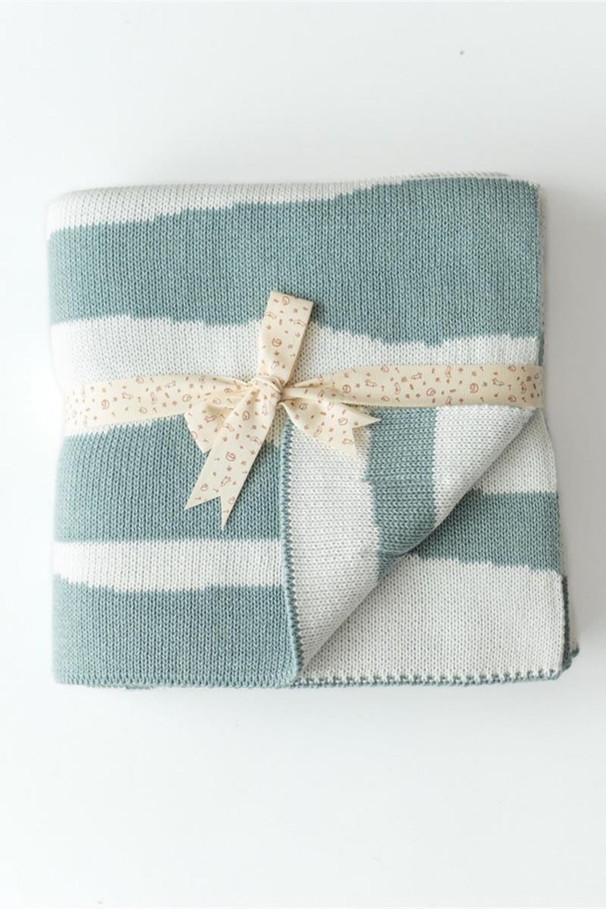 Welsoft Triko Battaniye Puantiye Mint