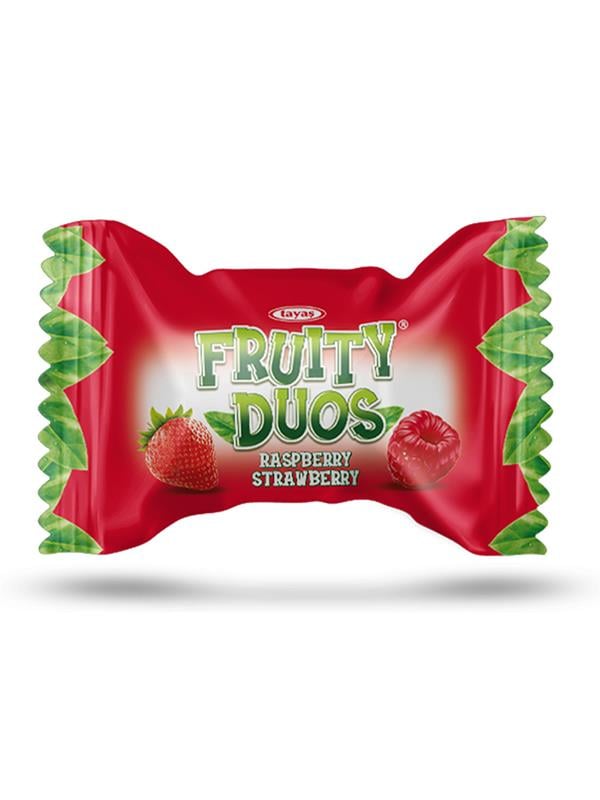 Fruity Duos Meyve Dolgulu Sert Şeker 350 Gr x 3 Adet