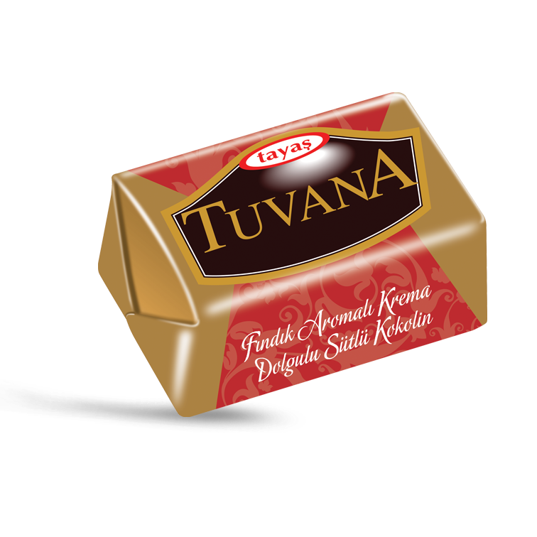 Tuvana Fındık Aromalı Krema Dolgulu Sütlü Kokolin Çikolata 1 Kg