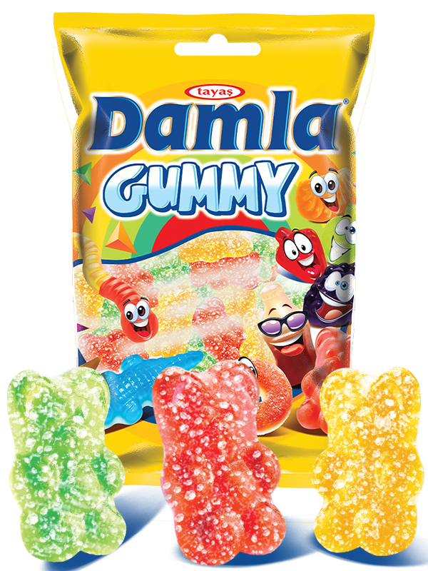 Damla Gummy Bears Sour 1 Kg Jel Şeker
