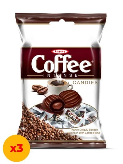 Coffee Intense Kahve Aromalı Sert Şeker 350 G x 3