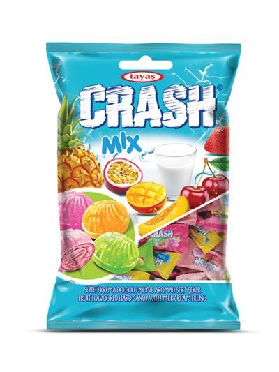 Crash Mix Sütlü Krema Sert Dolgulu Karışık Şeker 1 Kg Poşet