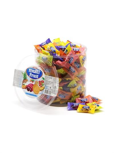 Multi Fruit Karışık Meyveli Sert Şeker 1 Kg Kutulu