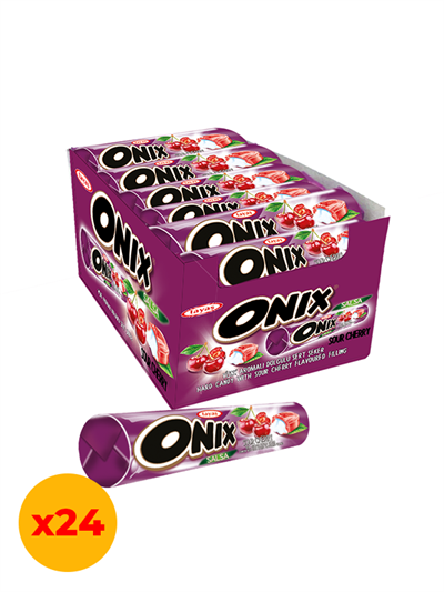 Onix Salsa Vişneli Sert Şeker 22,4 Gr X 24 Adet Kutulu