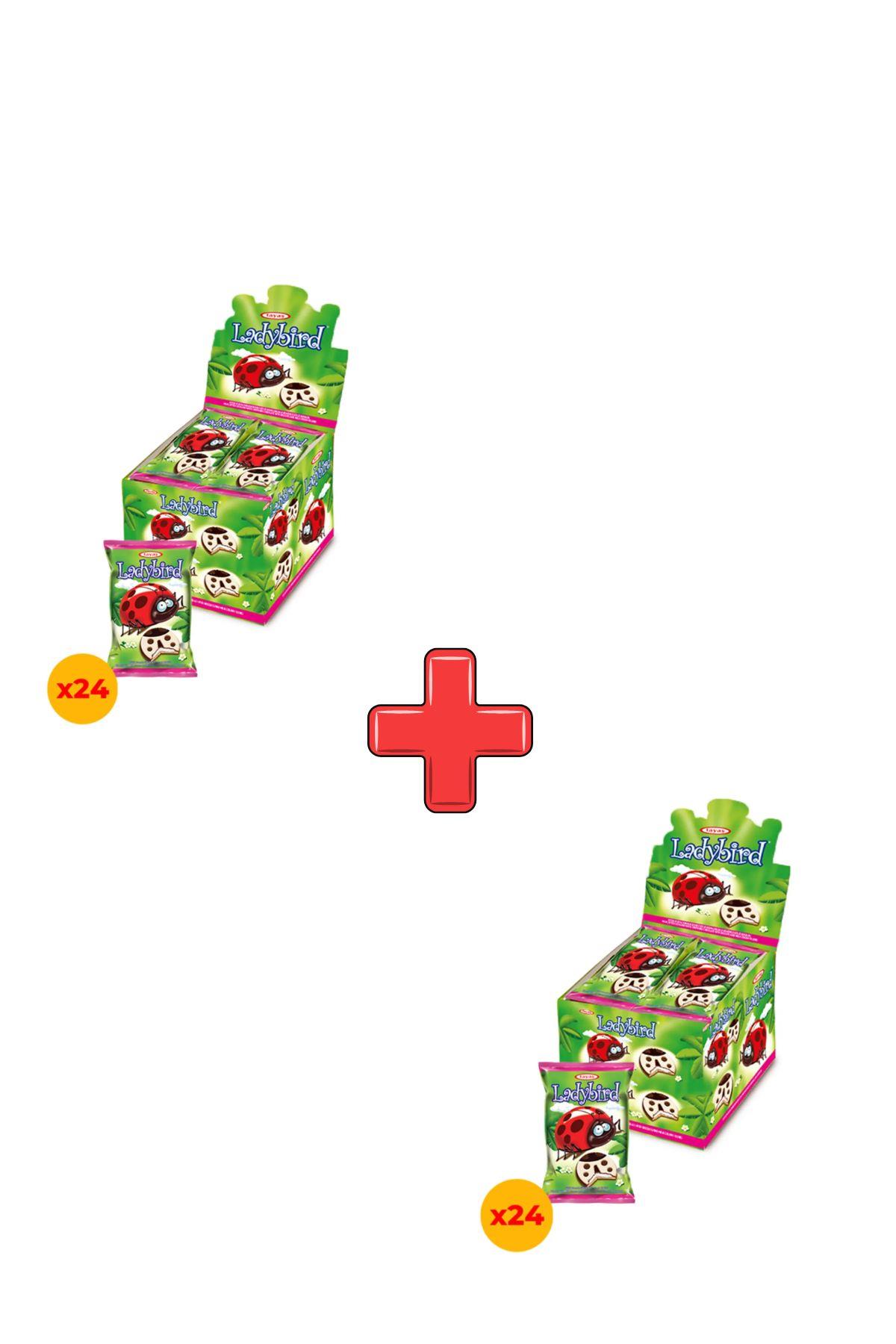 Lady Bird Sütlü Bisküvi 25 Gr X 24 Adet Kutulu 2'li Paket