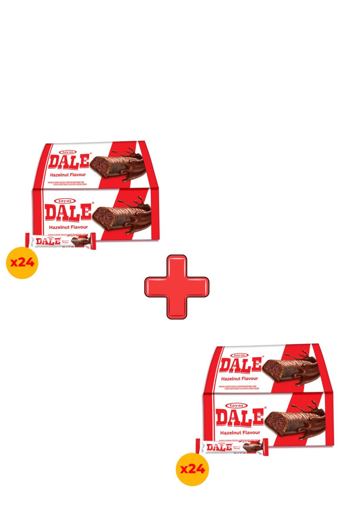 Tayaş Dale Kakao Krema Dolgulu Bar 18 Gr X 24 Adet Kutulu 2'li Paket