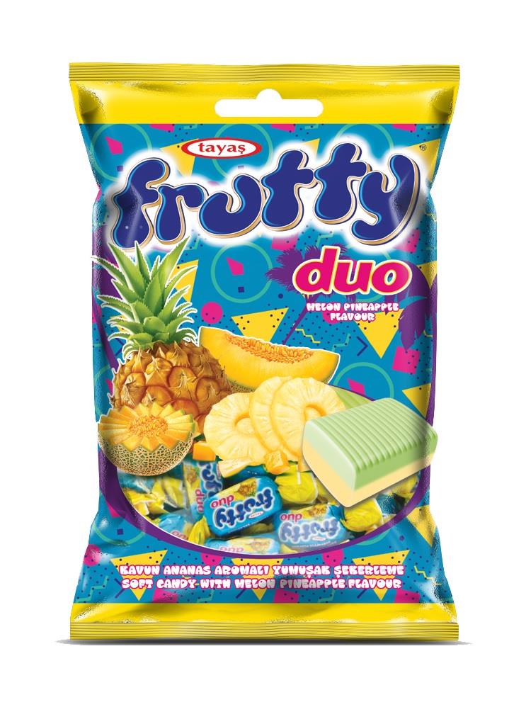 Frutty Duo Kavun Ananas Aromalı Yumuşak Şeker 1 Kg