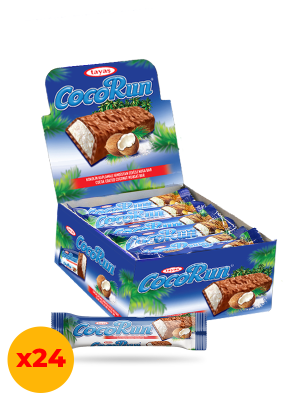 Cocorun Sütlü Hindistan Cevizli Nuga Bar 20 gr X 24 Adet Kutulu