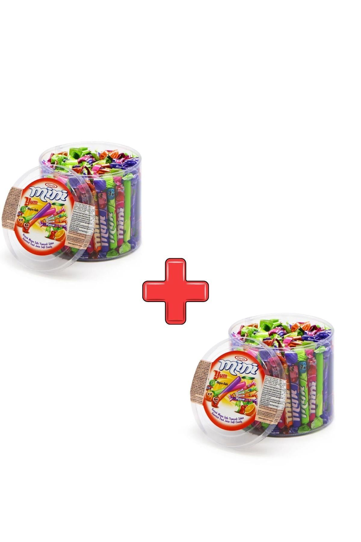 Miniyum Karışık Meyveli Yumuşak Şeker Pvc Kutu 804 gr 2'li Paket
