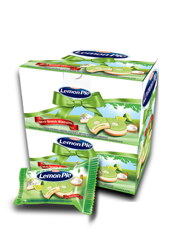 Lemon Pie Limon Aromalı Krema Dolgulu Bisküvi 1 kg Kutulu