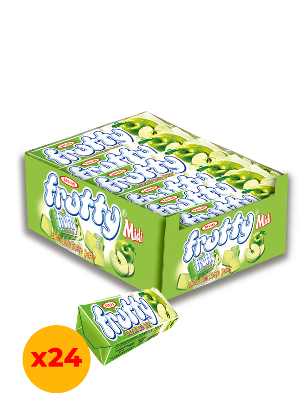 Midi Elmalı Yumuşak Şeker 20 Gr X 24 Adet Kutulu