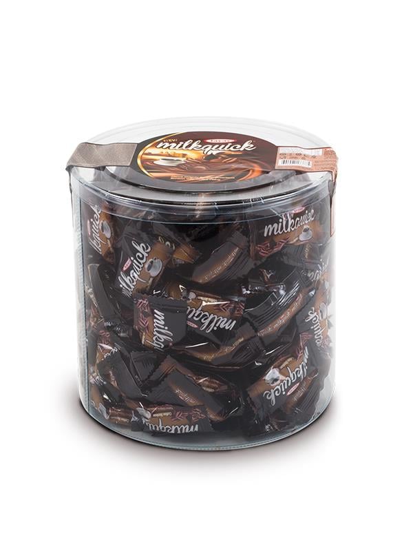 Milkquick Kahve Dolgulu Sütlü Bonbon Sert Şeker 1 Kg Pvc Kutu