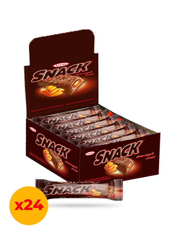 Snack Sütlü Karamelli Nuga Bar 20 Gr X 24 Adet Kutulu