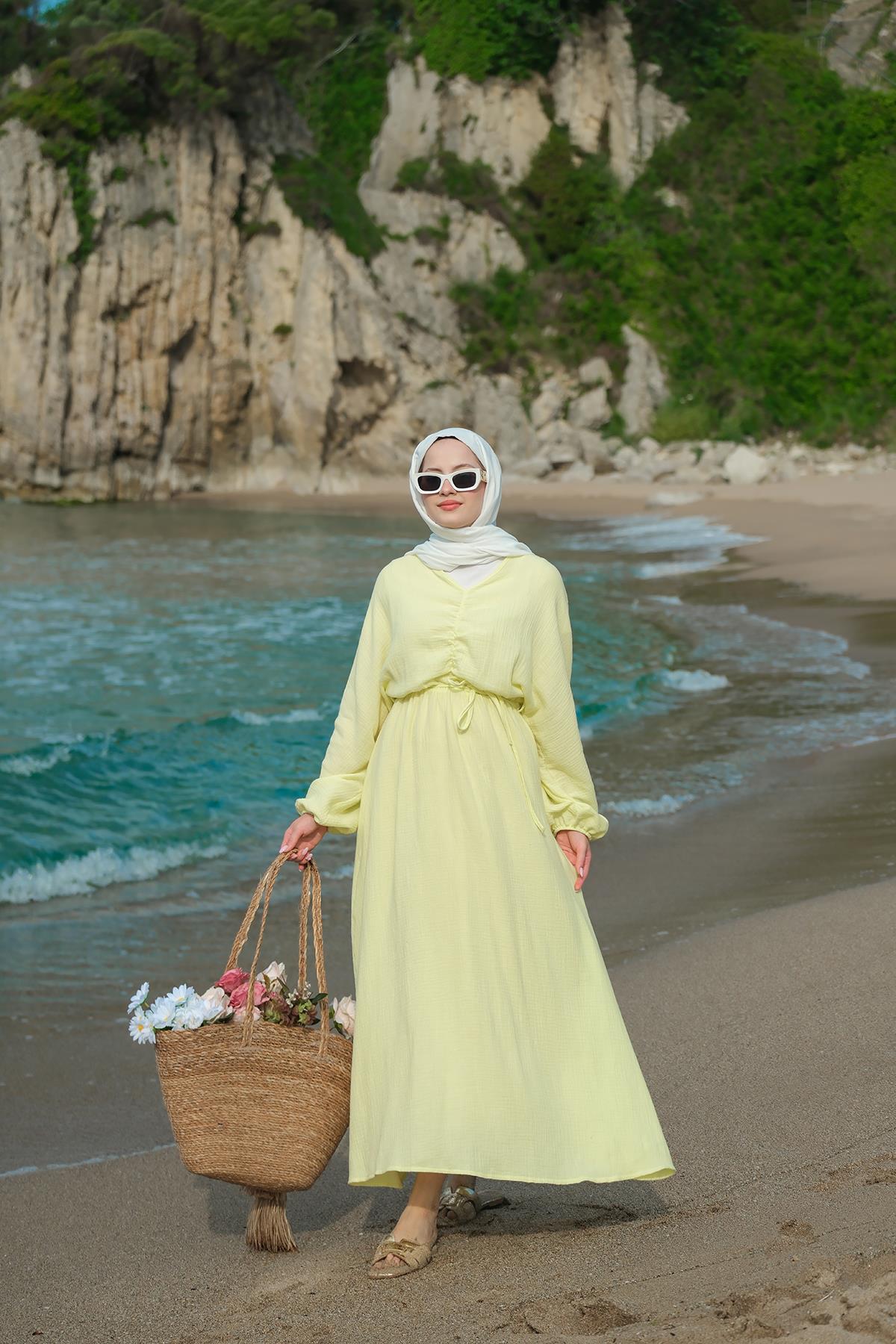 Olivia Elbise Sarı