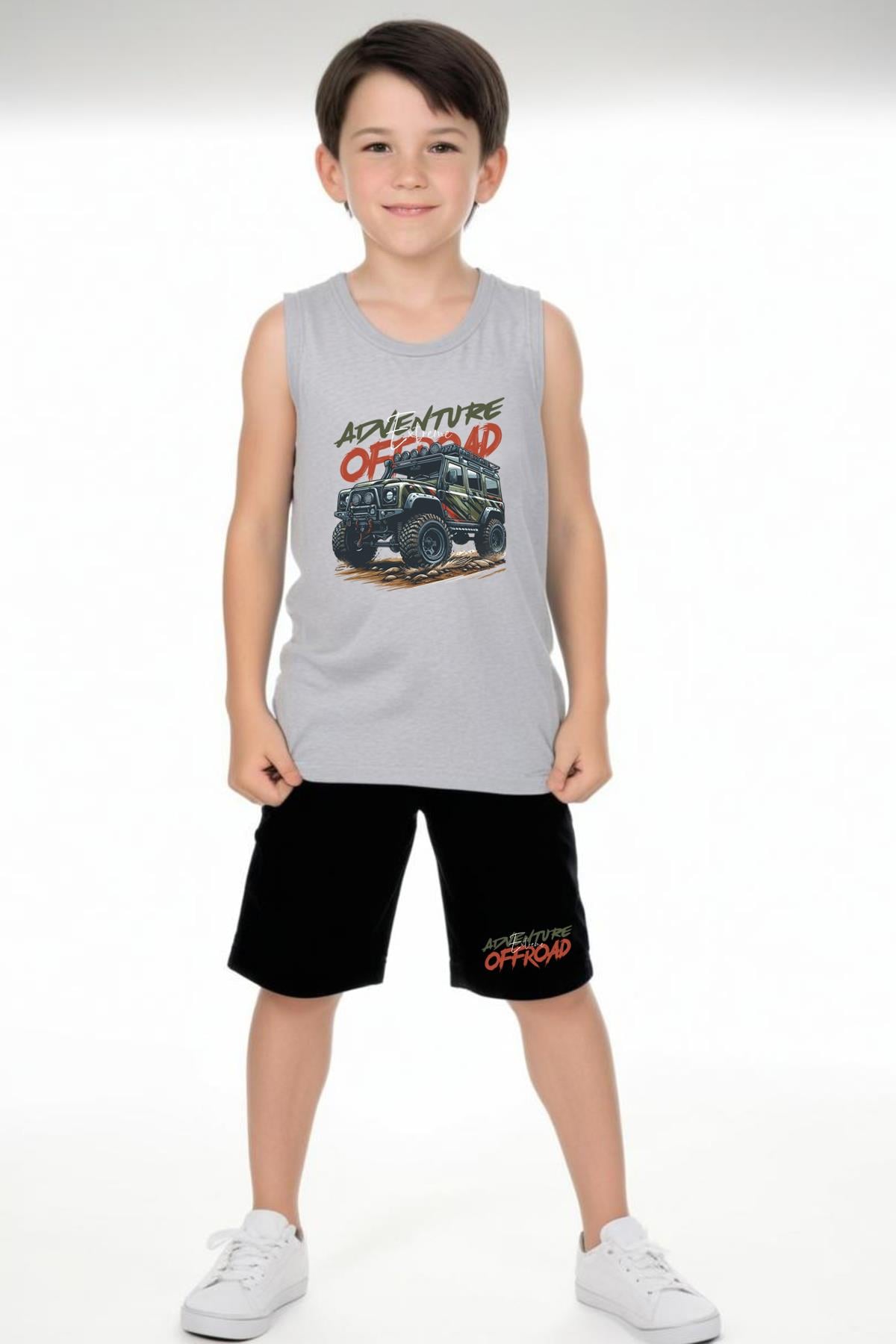 Erkek Çocuk ADVANTURE Baskılı alt-üst Takım