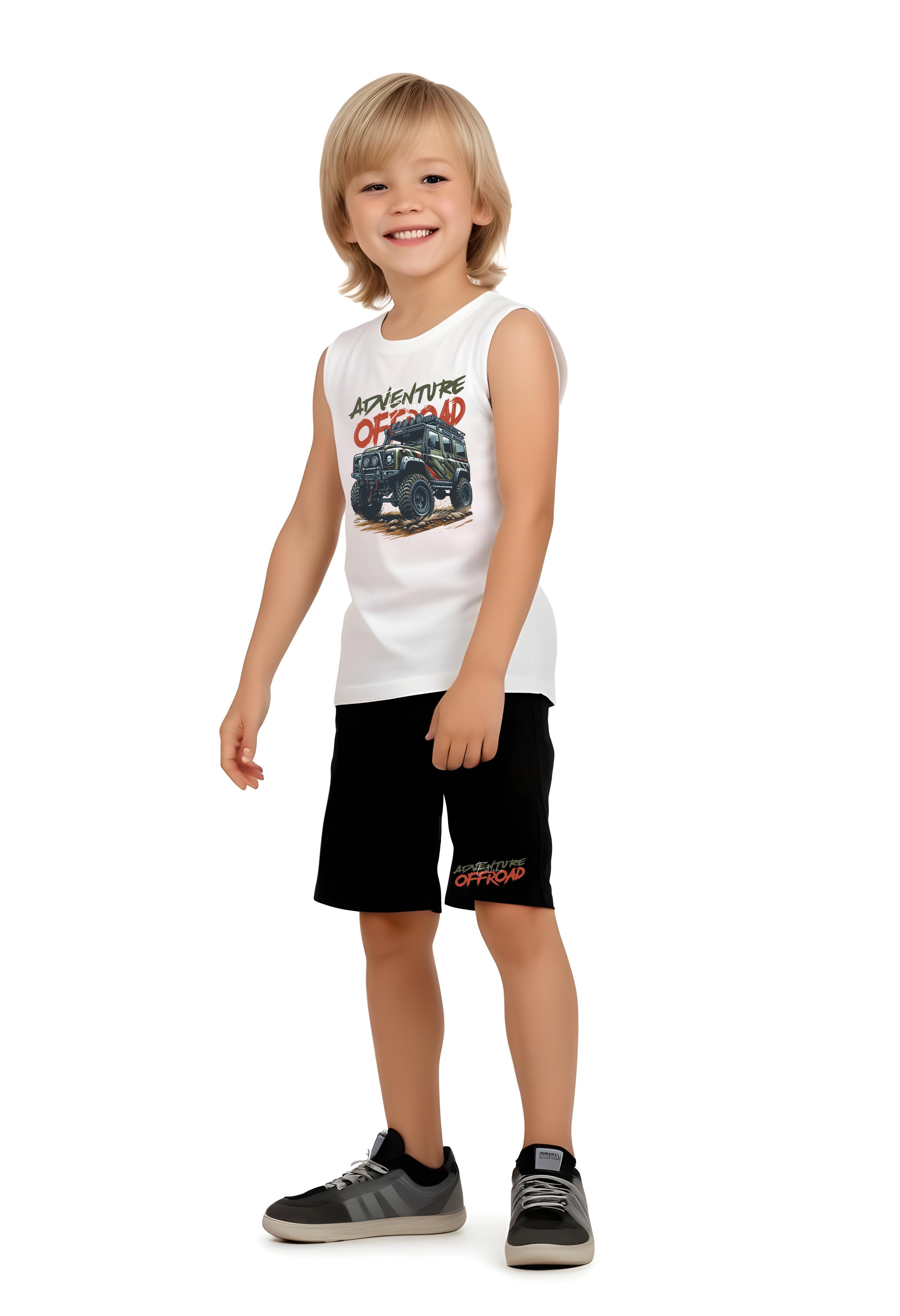 Erkek Çocuk ADVANTURE Baskılı alt-üst Takım