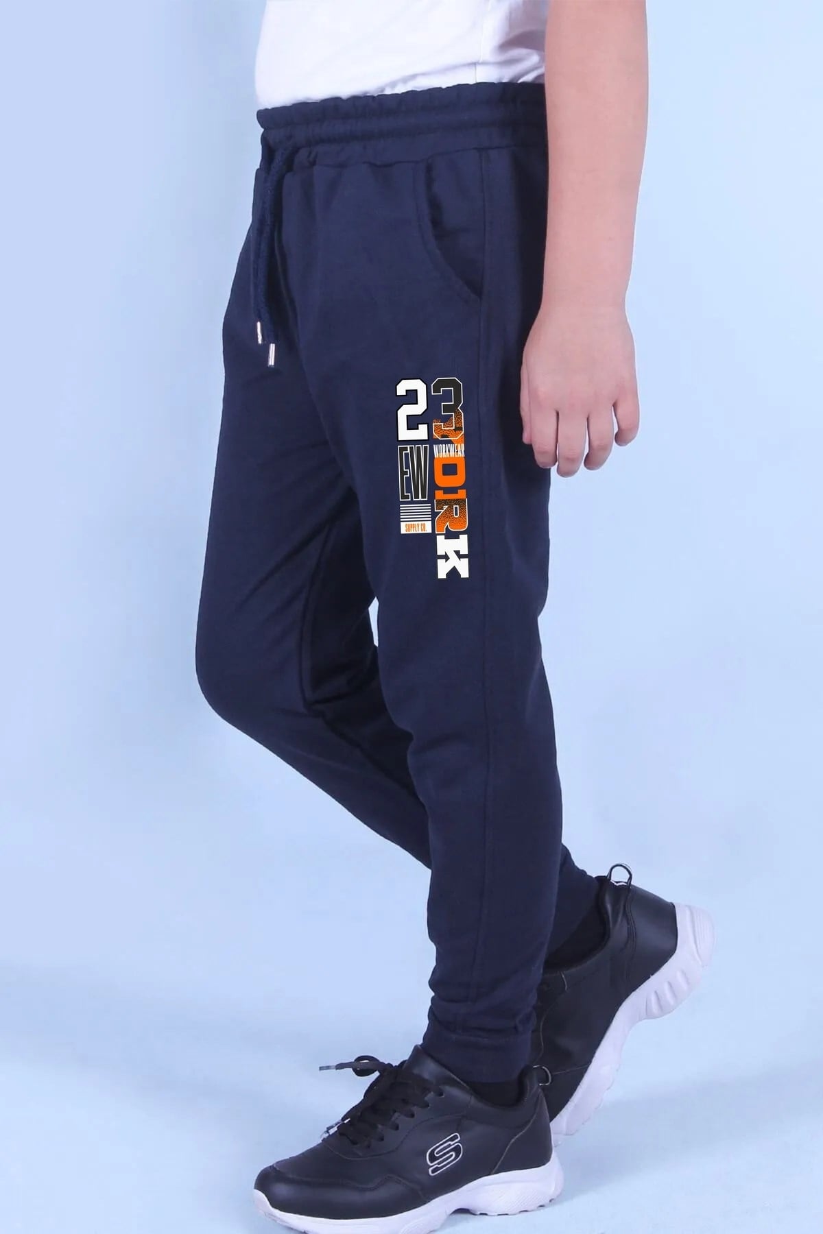 Erkek Çocuk Cepli-23 YORK Baskılı  Eşofman Altı