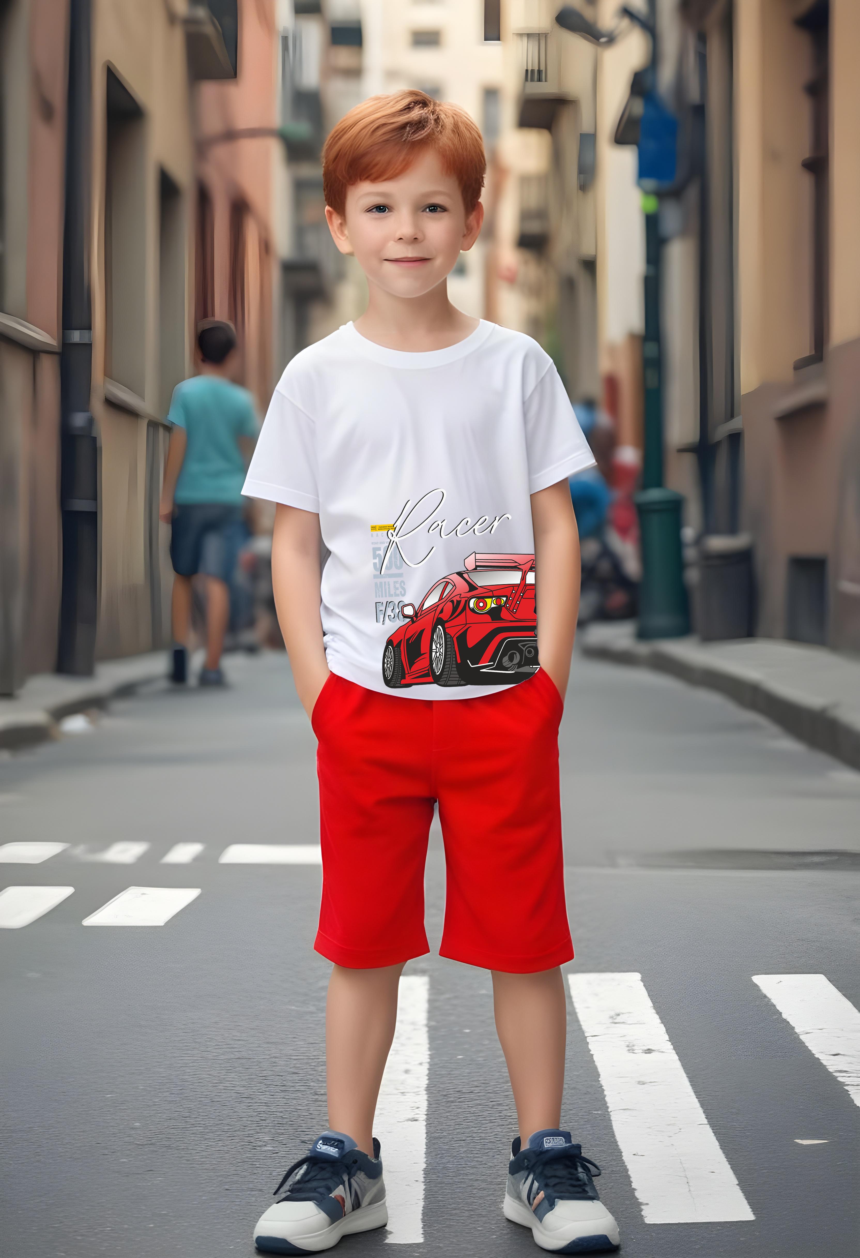 Erkek Çocuk Racer F/38 Baskılı alt-üst Takım