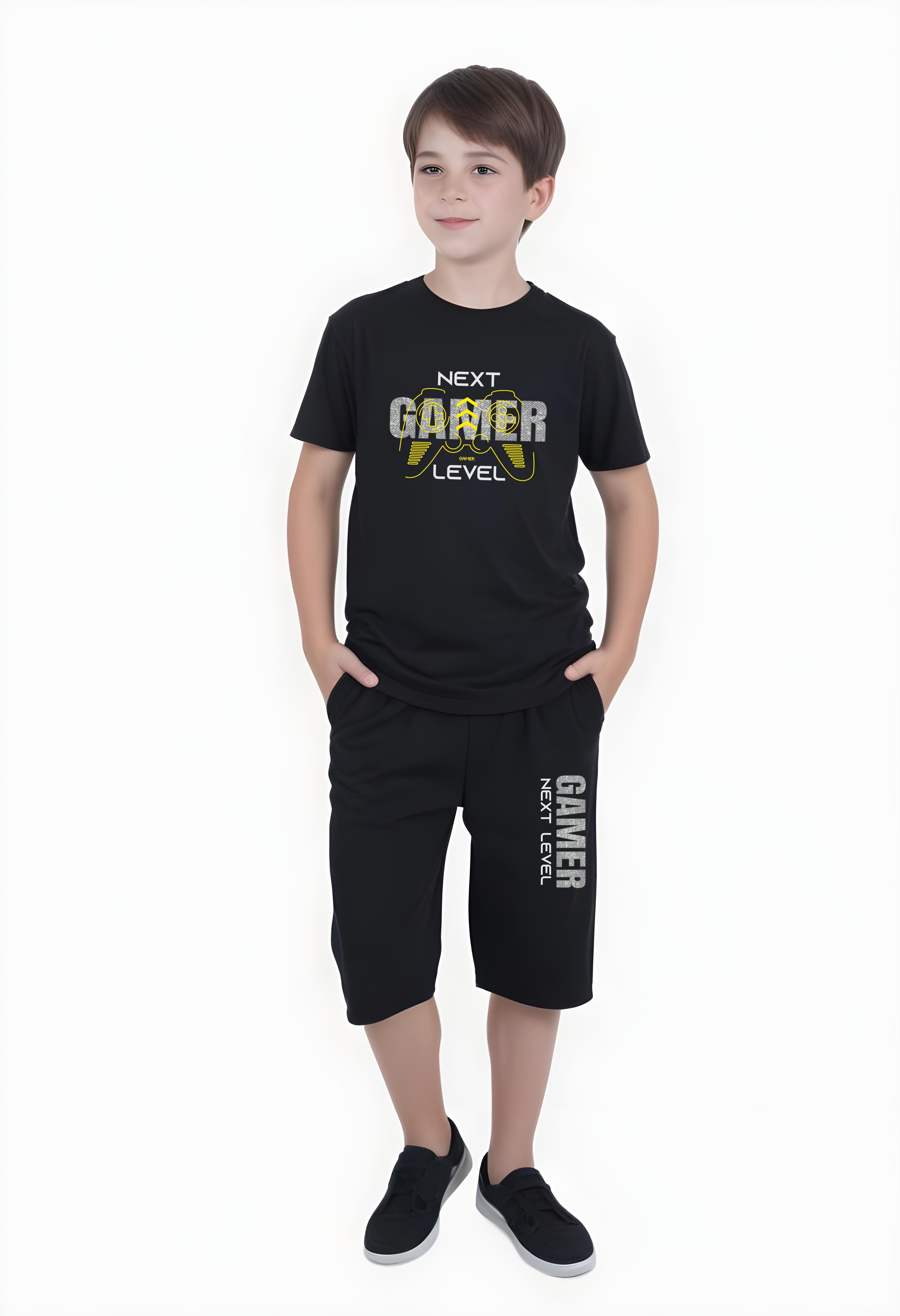 Erkek Çocuk Yazlik Gamer Baskili Alt-üst Takim