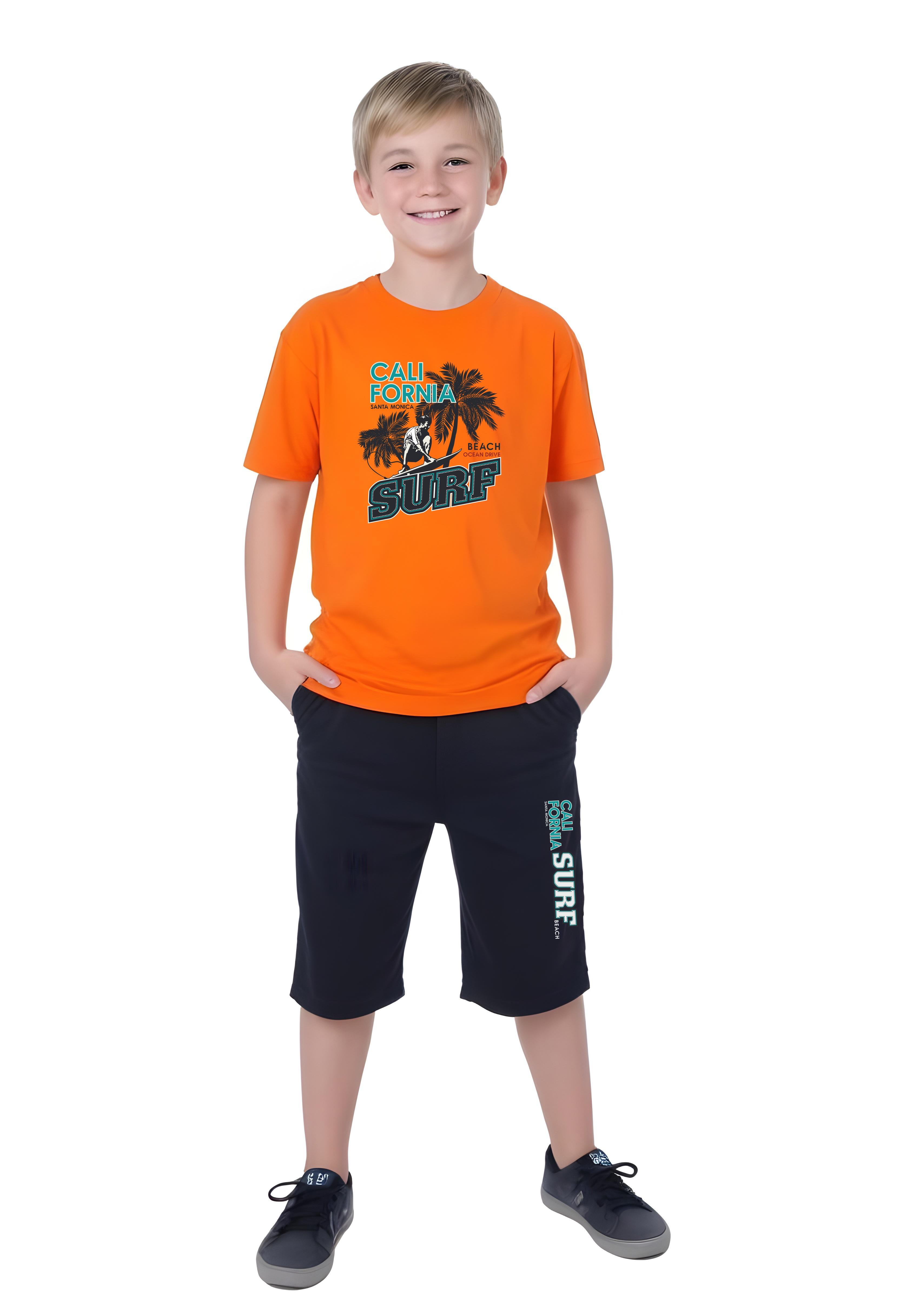 ERKEK ÇOCUK YAZLIK SURF BASKILI ALT-ÜST TAKIM