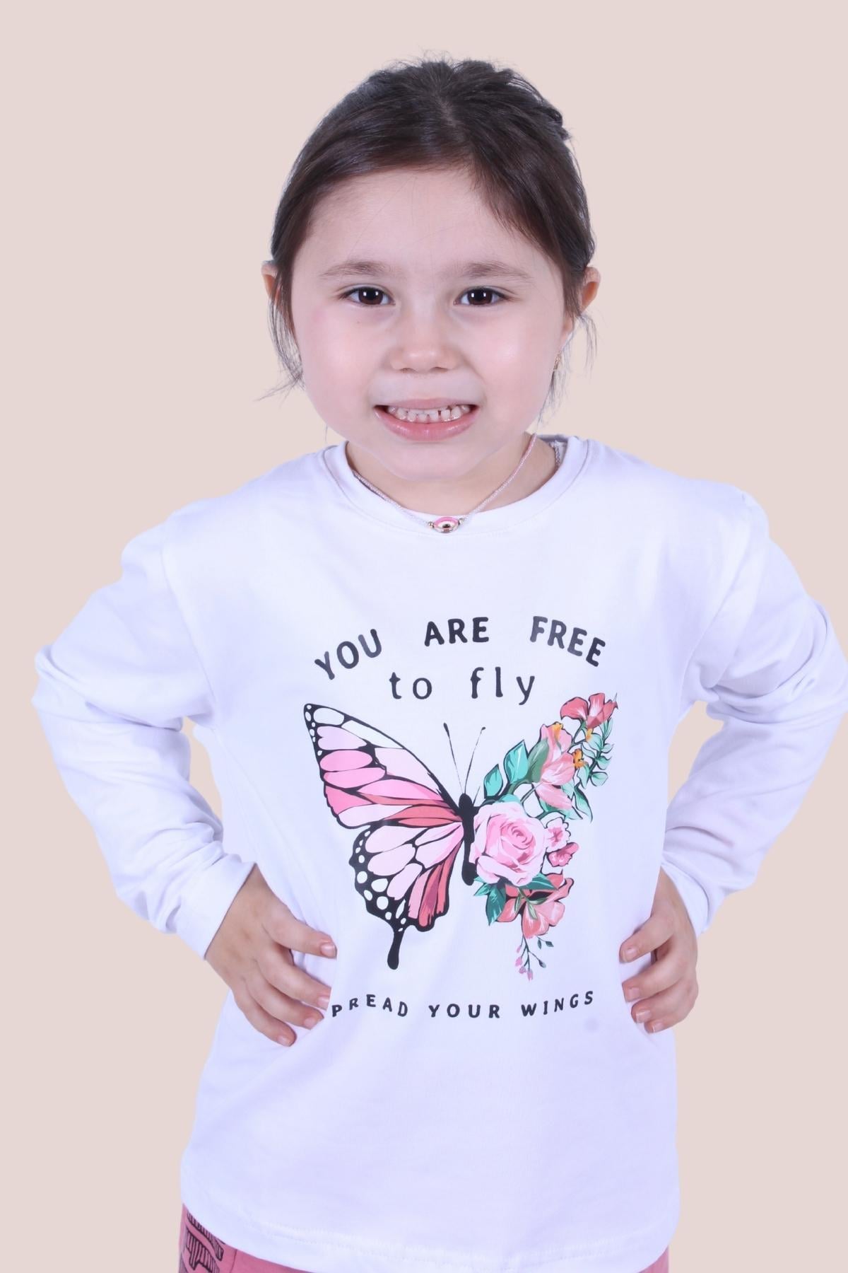 Kız Çocuk Uzun Kol Sweatshirt