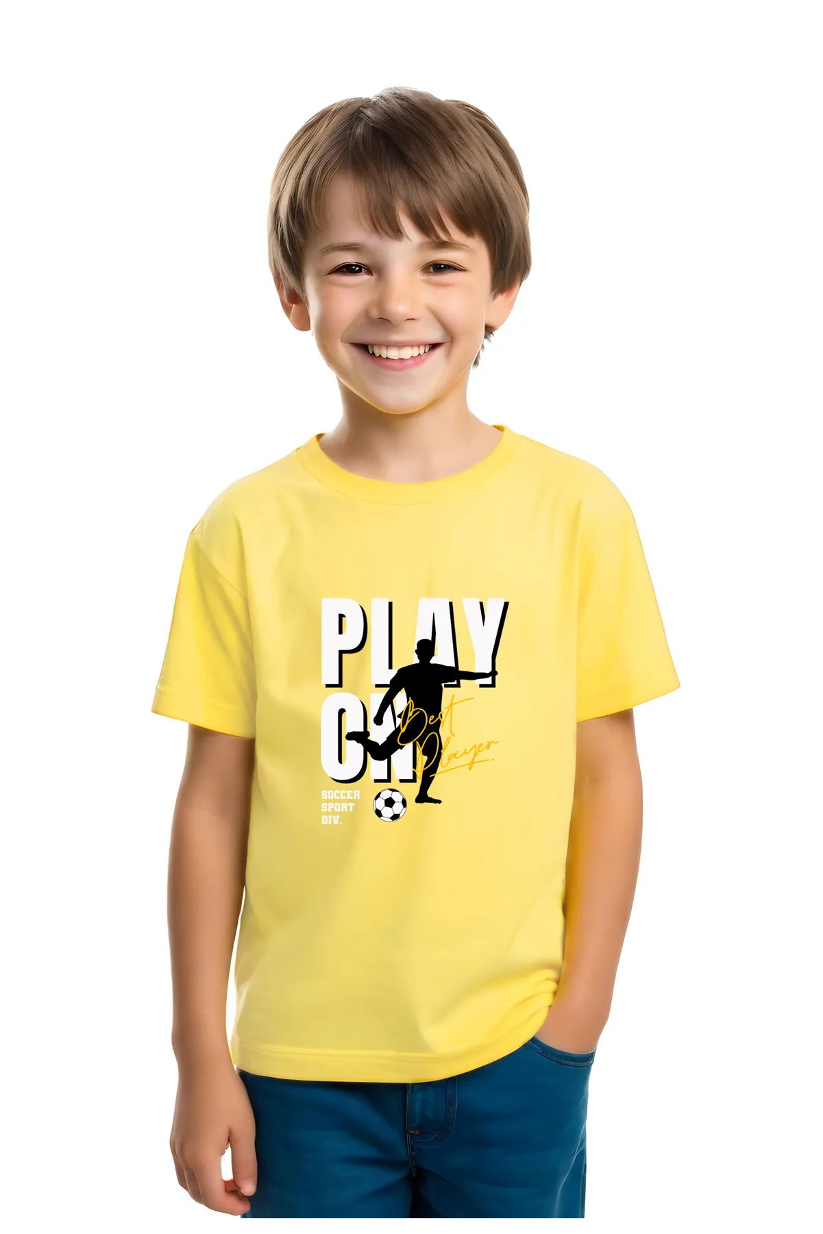 UNİSEXS ÇOCUK BASKILI BASIC KISA KOLLU T-SHİRT