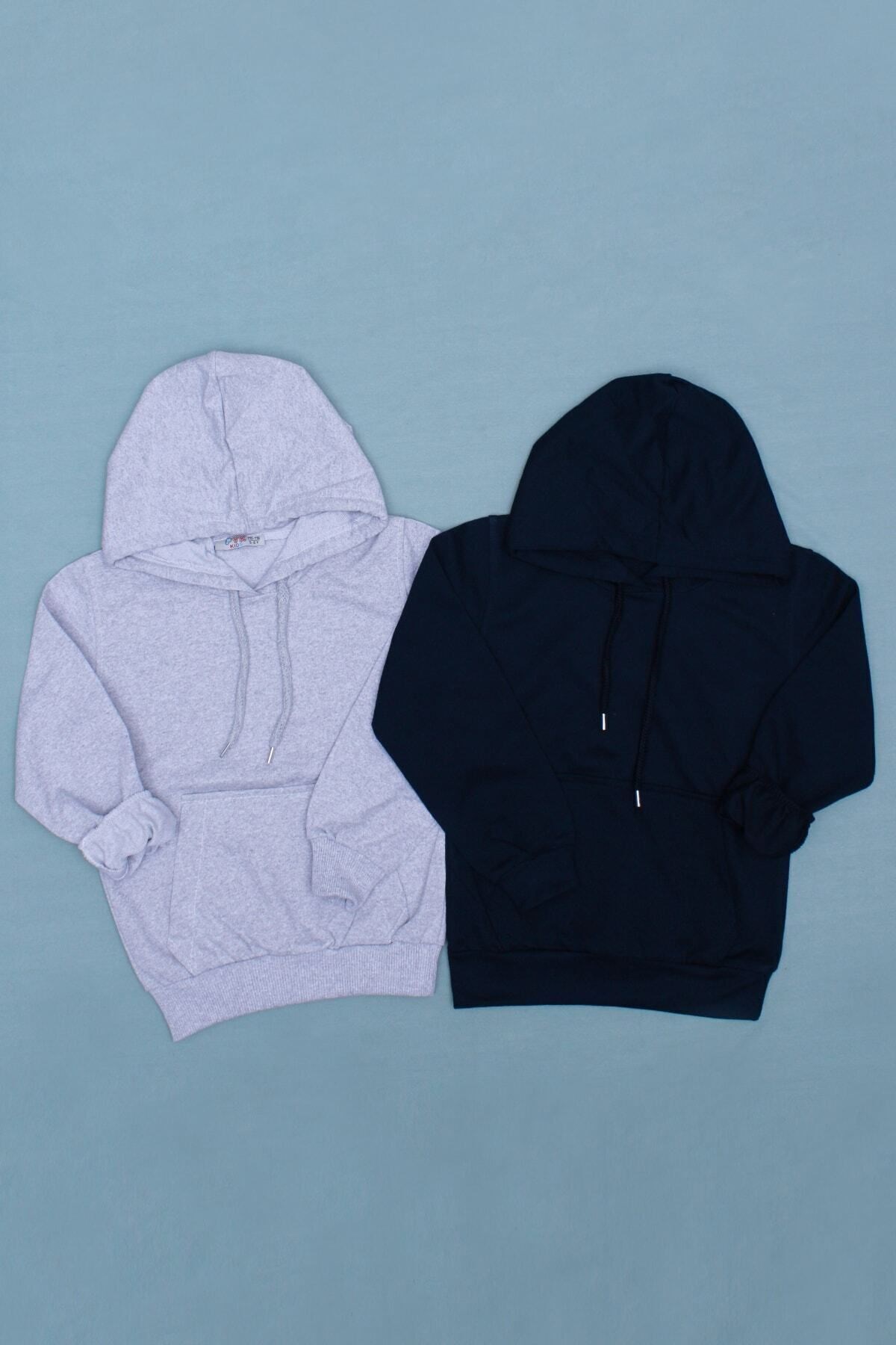 2'li Sweatshirt Kangur Cepli, Erkek Sweatshirt