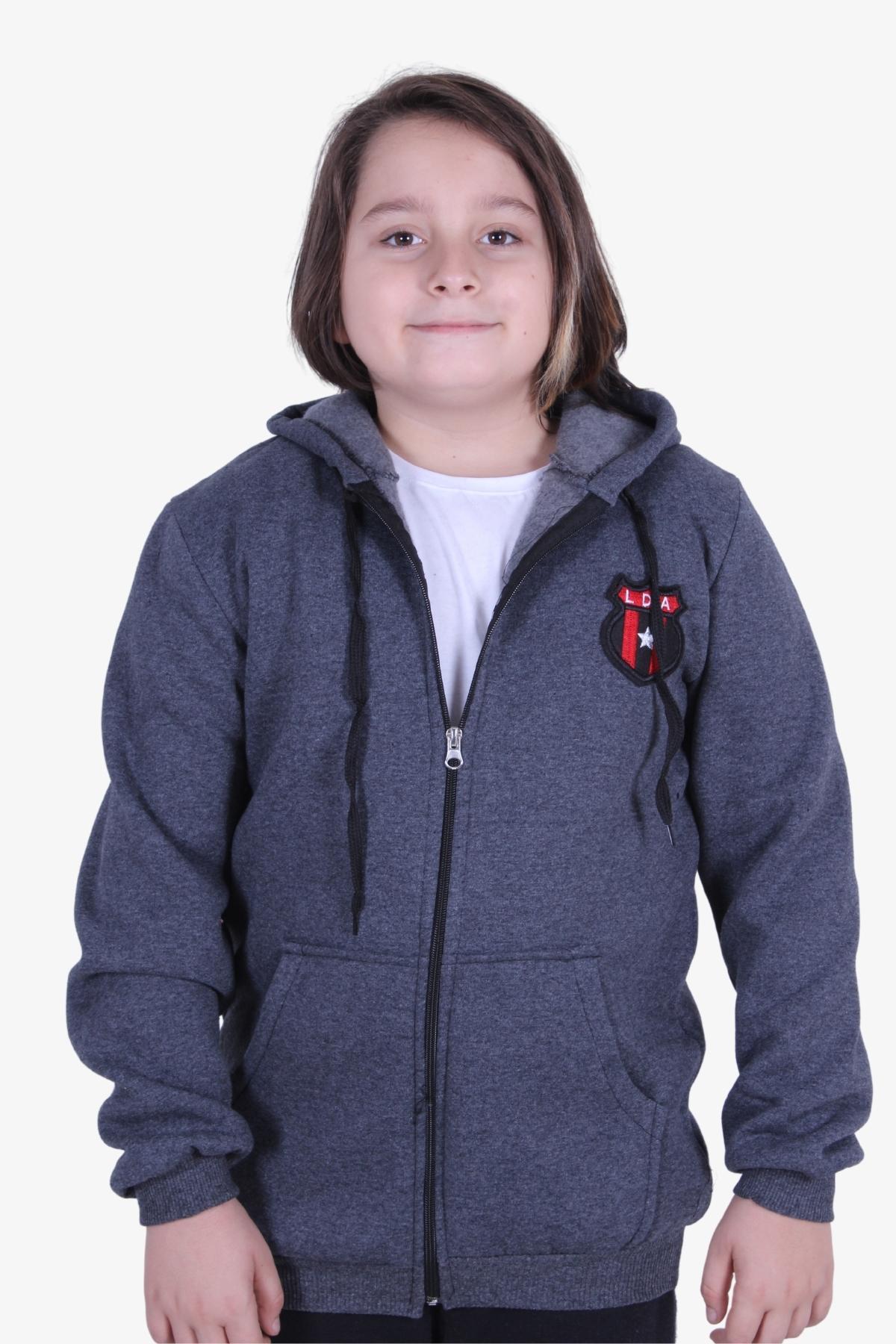 3 İPLİK ŞARDONLU KALIN ERKEK ÇOCUK FERMUAR KAPAMALI ÇEKET