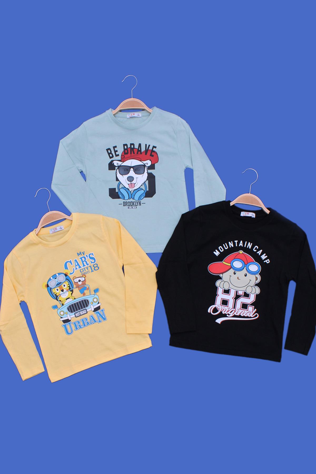 3'lü Erkek Çocuk Sweatshirt
