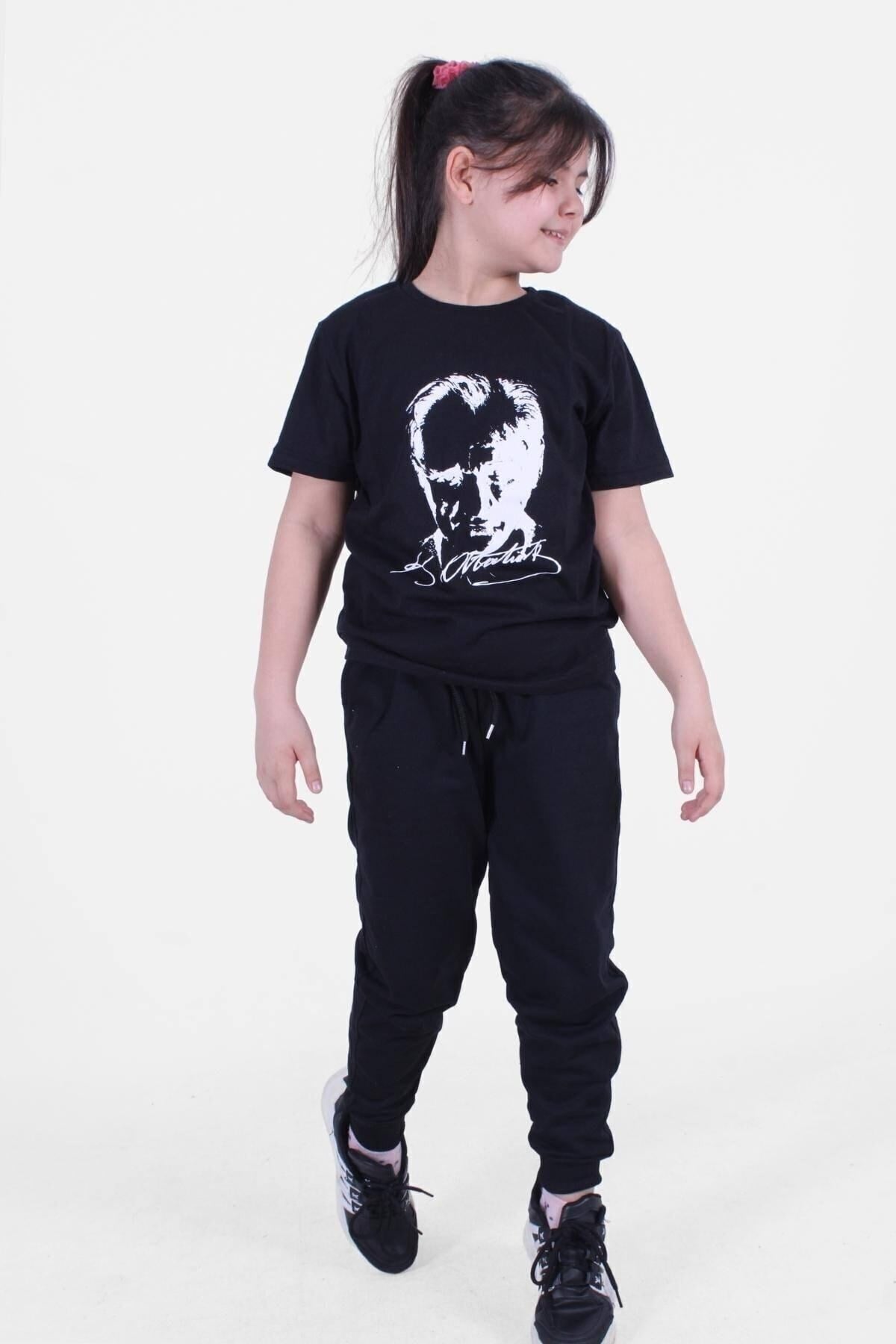 Atatürk-ımza-bayrak Baskılı Unisex Takım