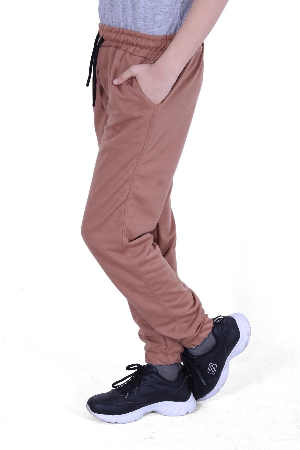 Düz Cepli Jogger Erkek Çocuk Eşofman Altı