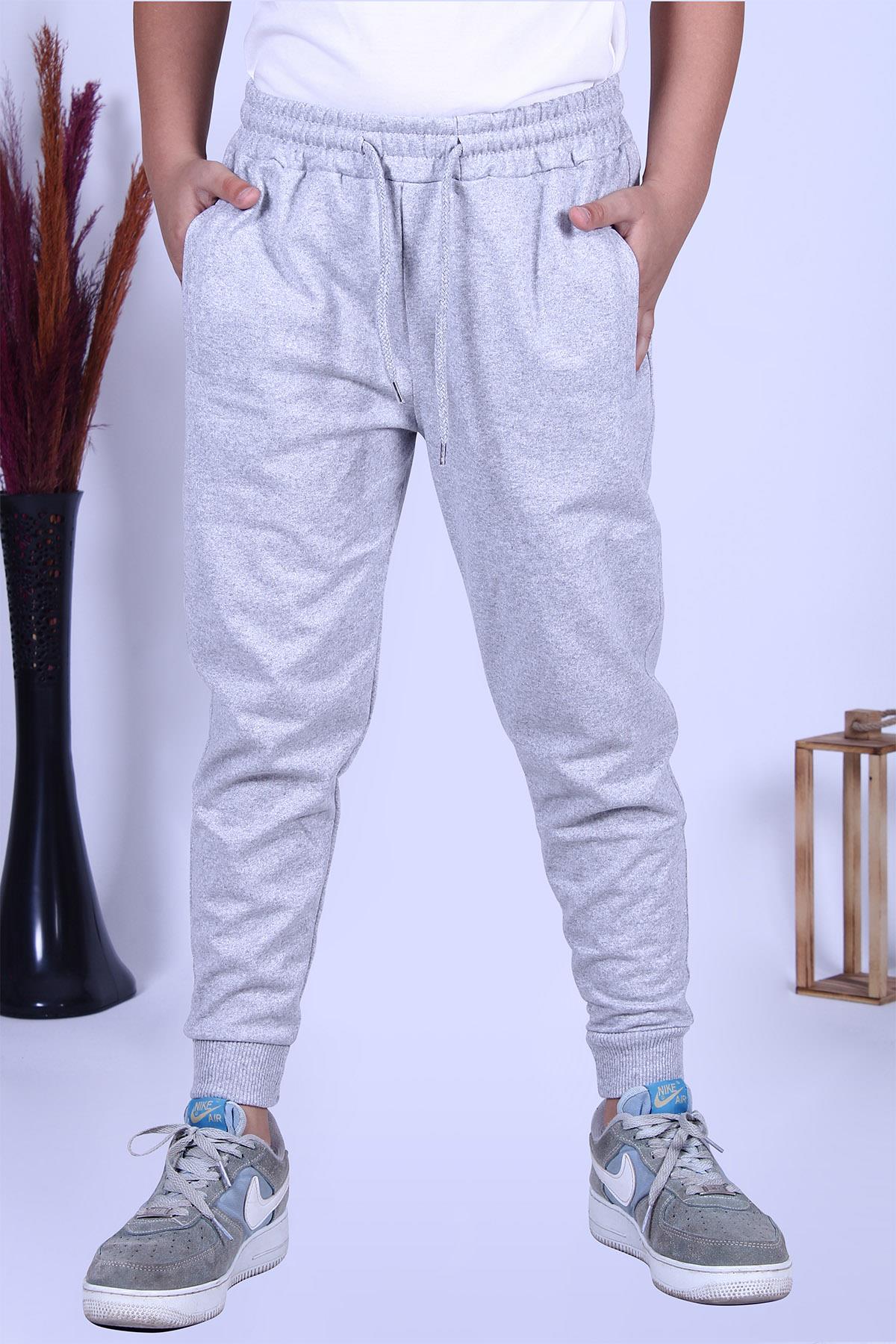 Düz Cepli Jogger Erkek Çocuk Eşofman Altı