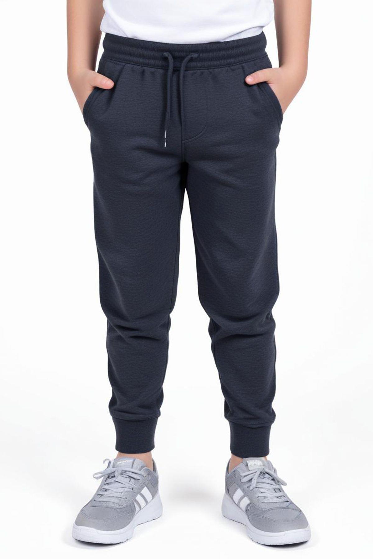 DÜZ JOGGER BASKISIZ ÇİFT CEPLİ ERKEK ÇOCUK EŞOFMAN ALTI