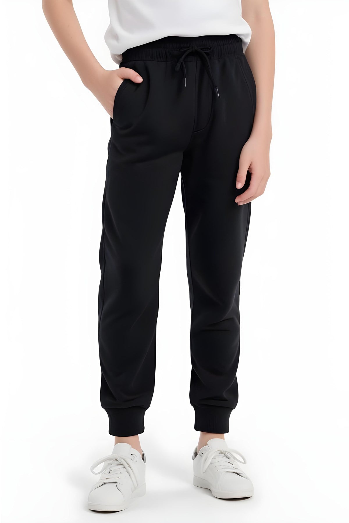 DÜZ JOGGER BASKISIZ ÇİFT CEPLİ ERKEK ÇOCUK EŞOFMAN ALTI