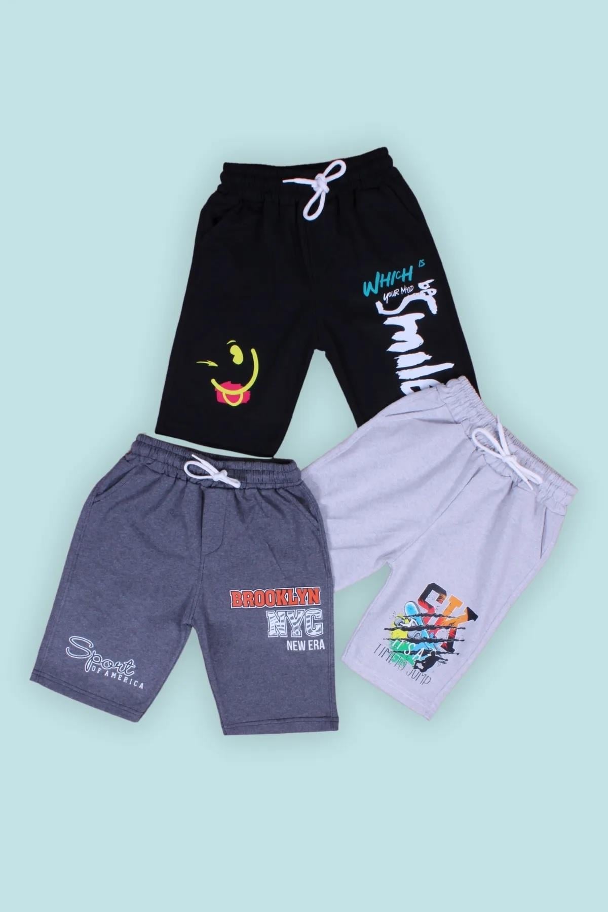 ERKEK ÇOCUK 3LÜ KAPRİ-ŞORT