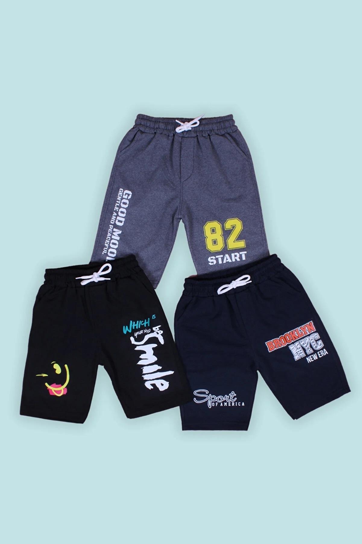 ERKEK ÇOCUK 3LÜ KAPRİ-ŞORT